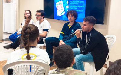 Roda de conversa sobre o as escolhas profissionais e Mundo do Trabalho com os estudantes do INSP Vest